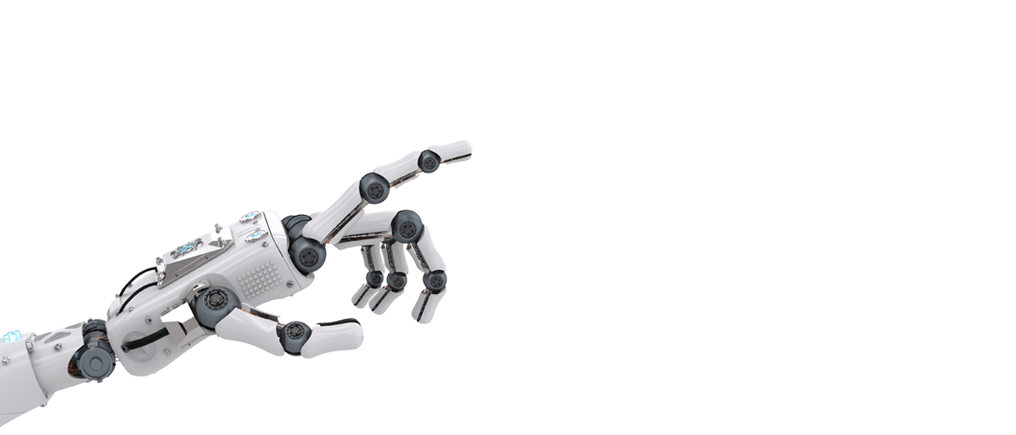 Roboter Hand, gesteuert mit künstlicher Intelligenz